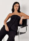 Tailored Bandeau Waistcoat, Black, large