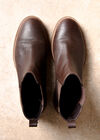 Leather Chelsea Boots, Brown, large