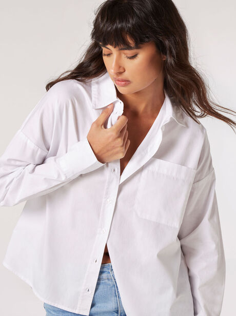 Oversized Cotton Poplin Shirt