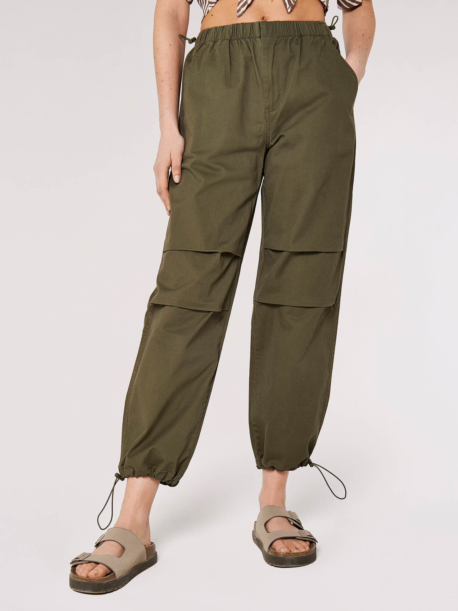 Womens Green Cargo Trousers | NA-KD