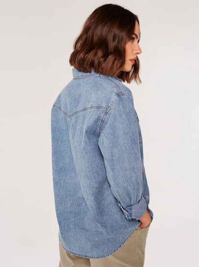 Oversized Cotton Denim Shirt