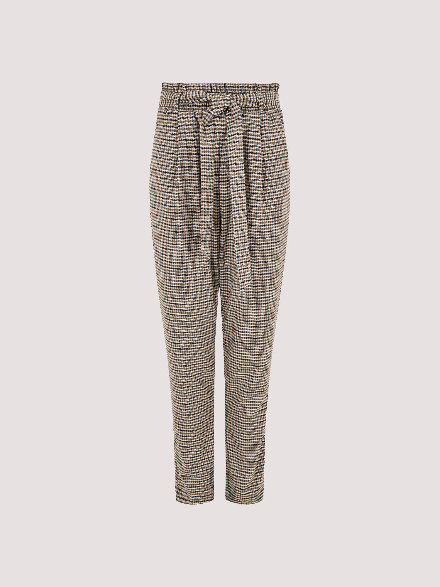 NA-KD striped paper bag waist trousers in white | ASOS