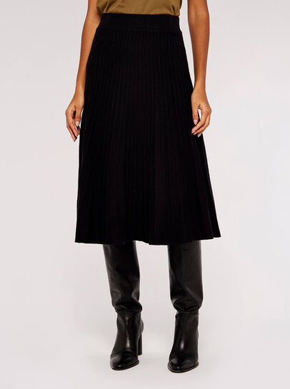 Pleated Midi Skirt