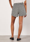 Woven Textured Shorts, Black, large