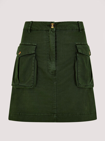 Patch Pocket Mini Skirt