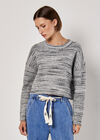 Space Dye Boxy Jumper, Grey, large