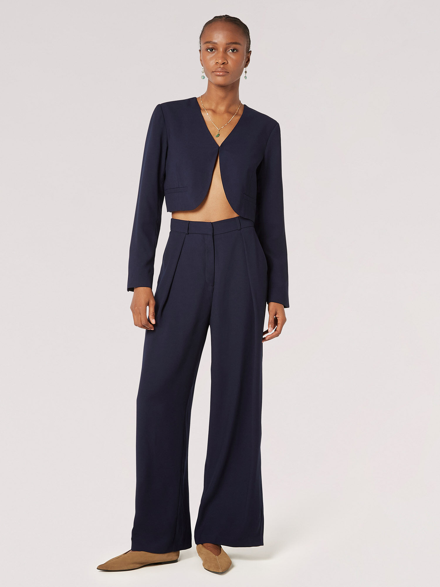 Buy Ted Baker Women Navy Cayla Seam Detail Trousers Online - 889662 | The  Collective