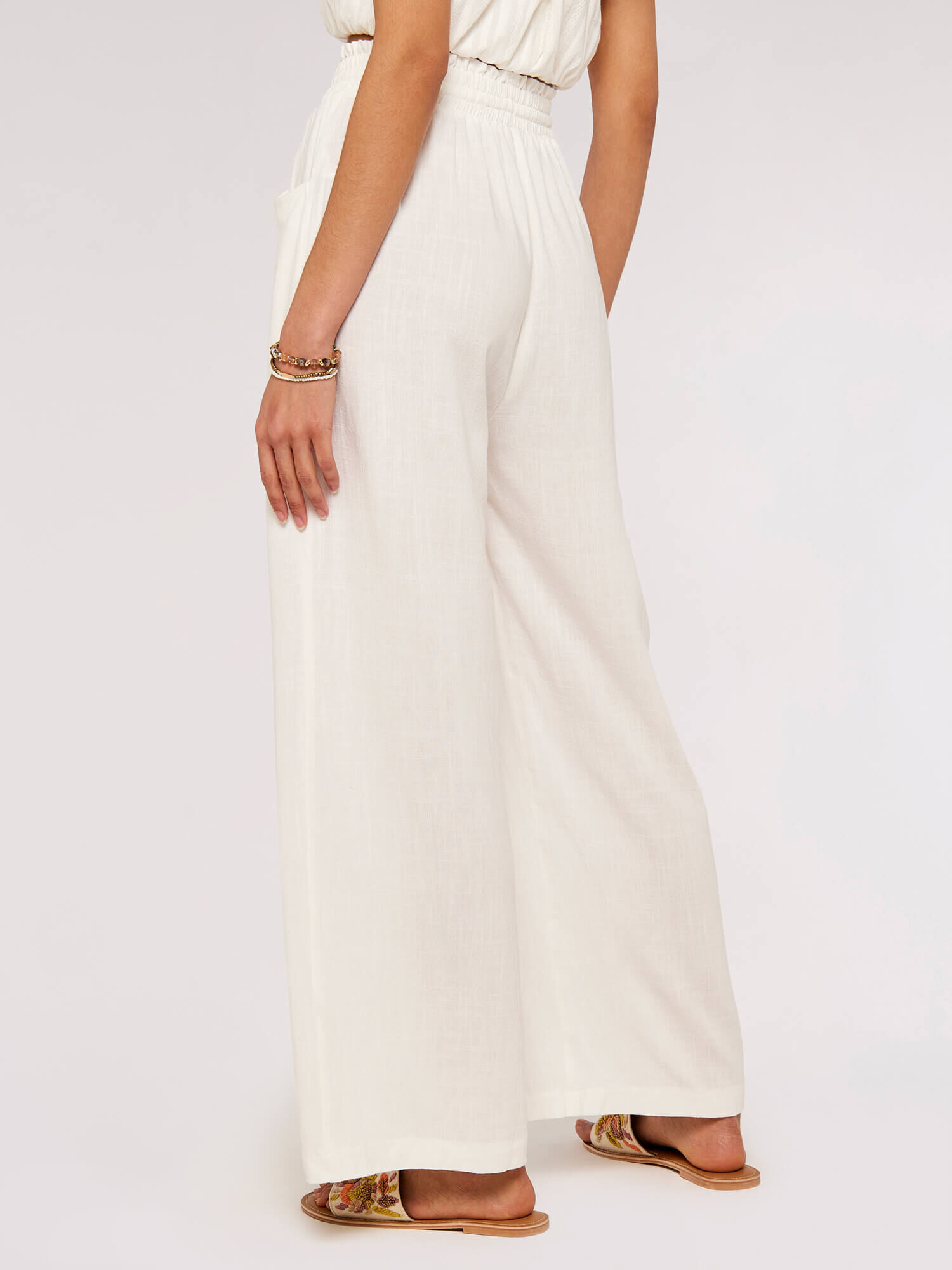 High Waisted Satin Wide Leg Trousers - Buy Fashion Wholesale in The UK