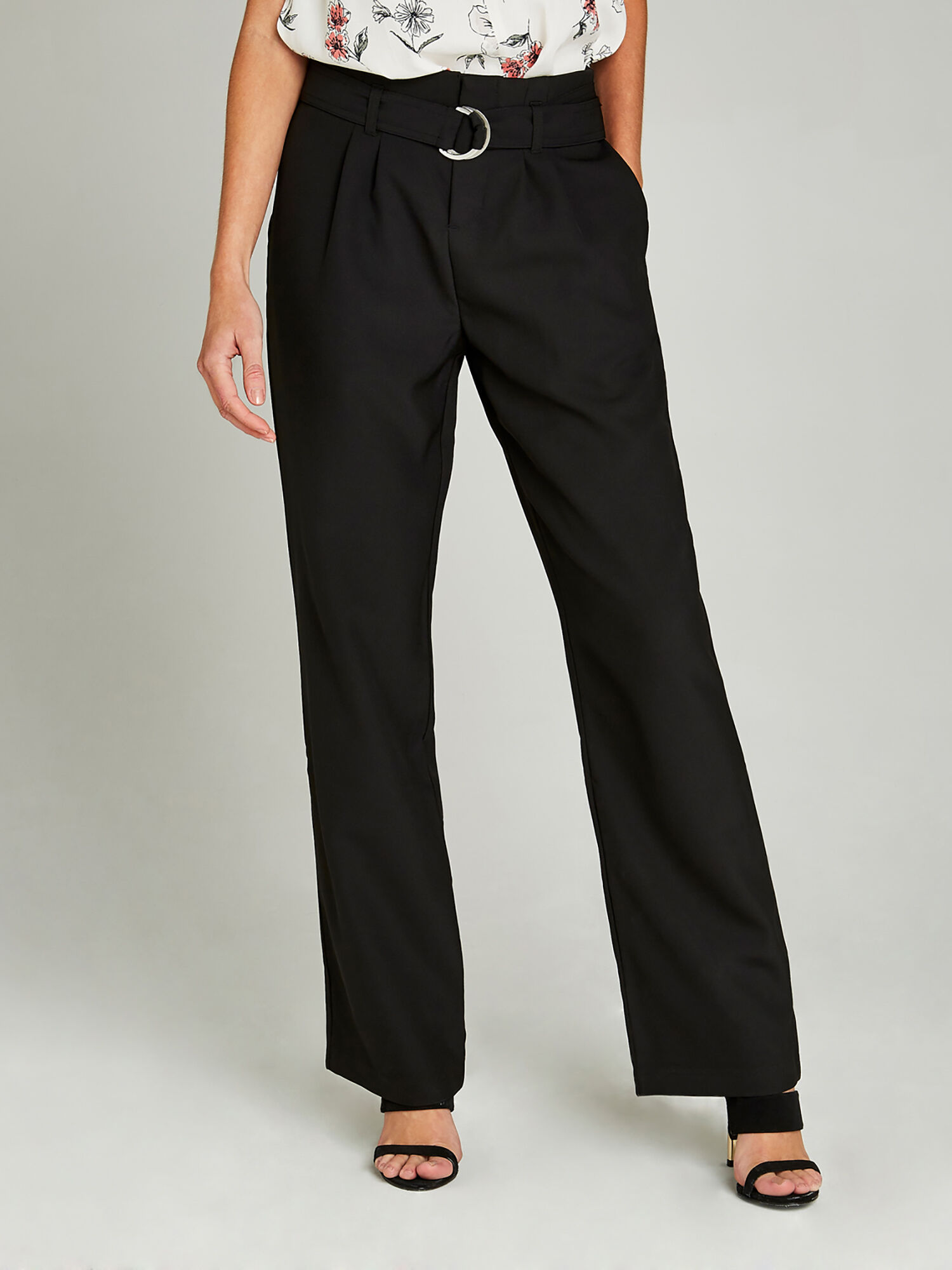 Buy online High Rise Belted Trouser from bottom wear for Women by 109f for  ₹1799 at 0% off | 2024 Limeroad.com