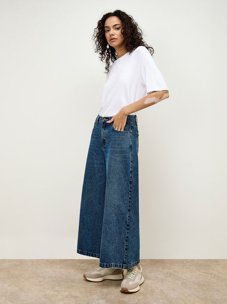 Luna Wide-Leg Non-Stretch Jeans