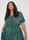 Curve Moroccan Mandala Midi Dress, Green, large