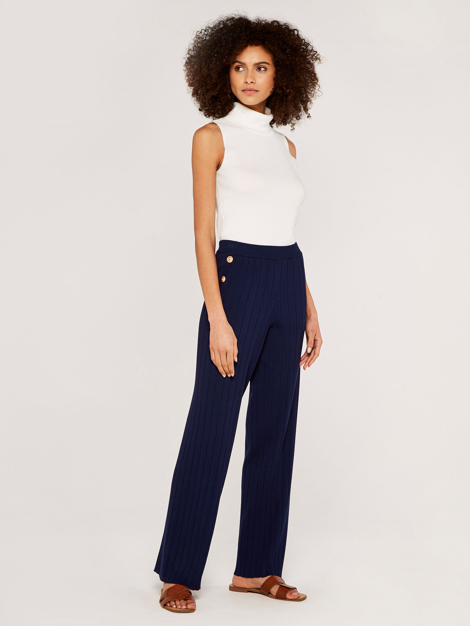 Buy Women's Gold Plain Trousers Online | Next UK