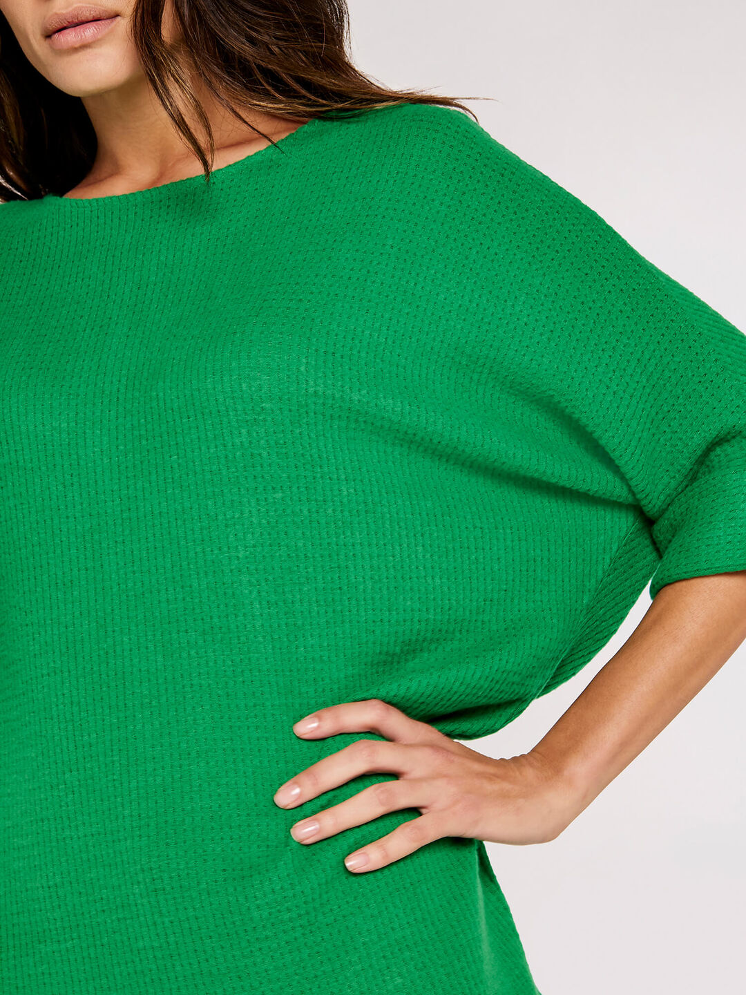 Iceberg Green Waffle Knit – madaboutstyle