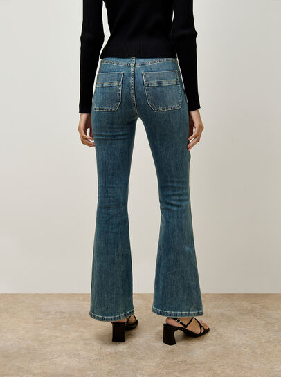 Lulu Mid-Rise Flared Jeans