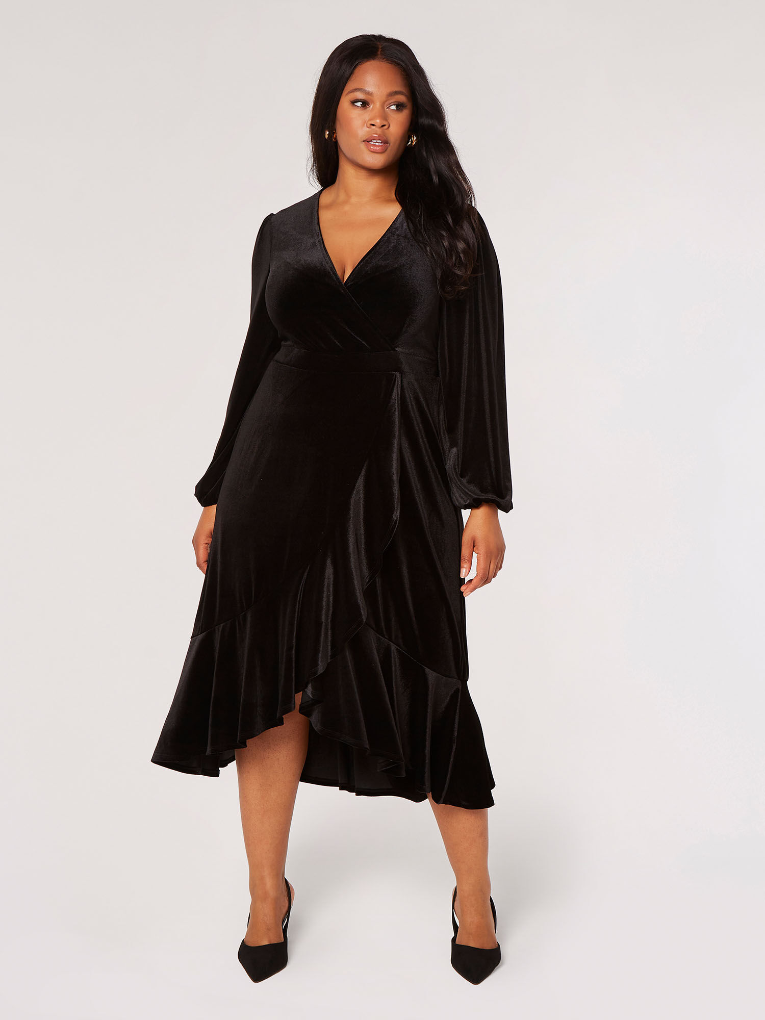 Black Velvet Feather Dress – Sepia Boutique