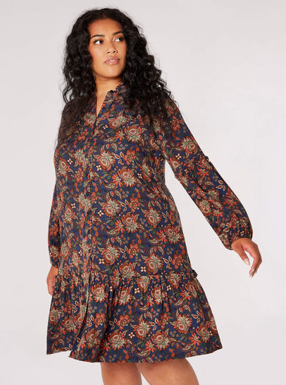 Curve Sarasa Floral Mini Dress