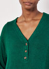 Soft Touch Rib Knit Mini Dress, Green, large