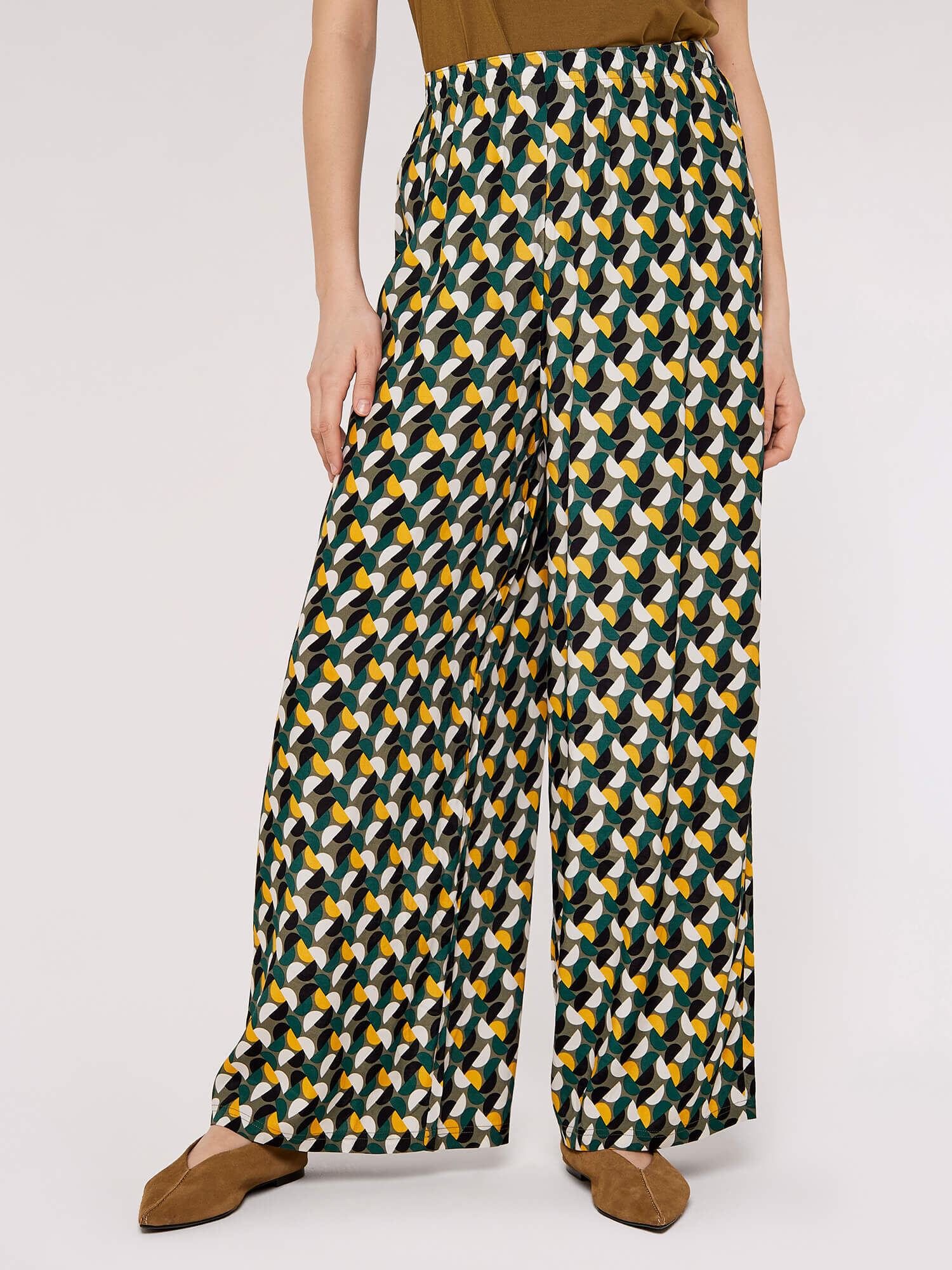 Floral crêpe palazzo trousers Woman, Patterned | TWINSET Milano
