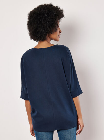 Jersey Knit Batwing Top