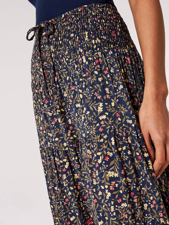 Floral Forest Maxi Skirt | Apricot Clothing