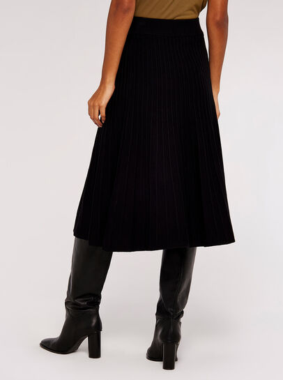 Pleated Midi Skirt