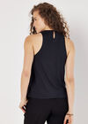 Twisted Knot Sleeveless Top, Black, large