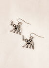 Silver Tone Elephant Hook Earrings, Assorted, large