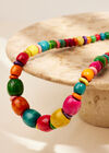 Colourful Wooden Beads Necklace, Assorted, large