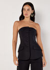 Tailored Bandeau Waistcoat, Black, large