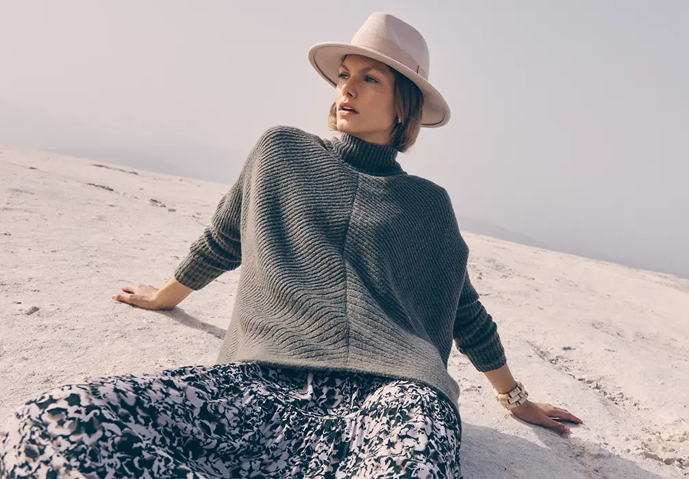 From super-soft jumpers in relaxed silhouettes to form-fitting bodycon dresses, tops, and cardigans made for layering, cosy up in classic knitwear designed to take you through the seasons in timeless style.