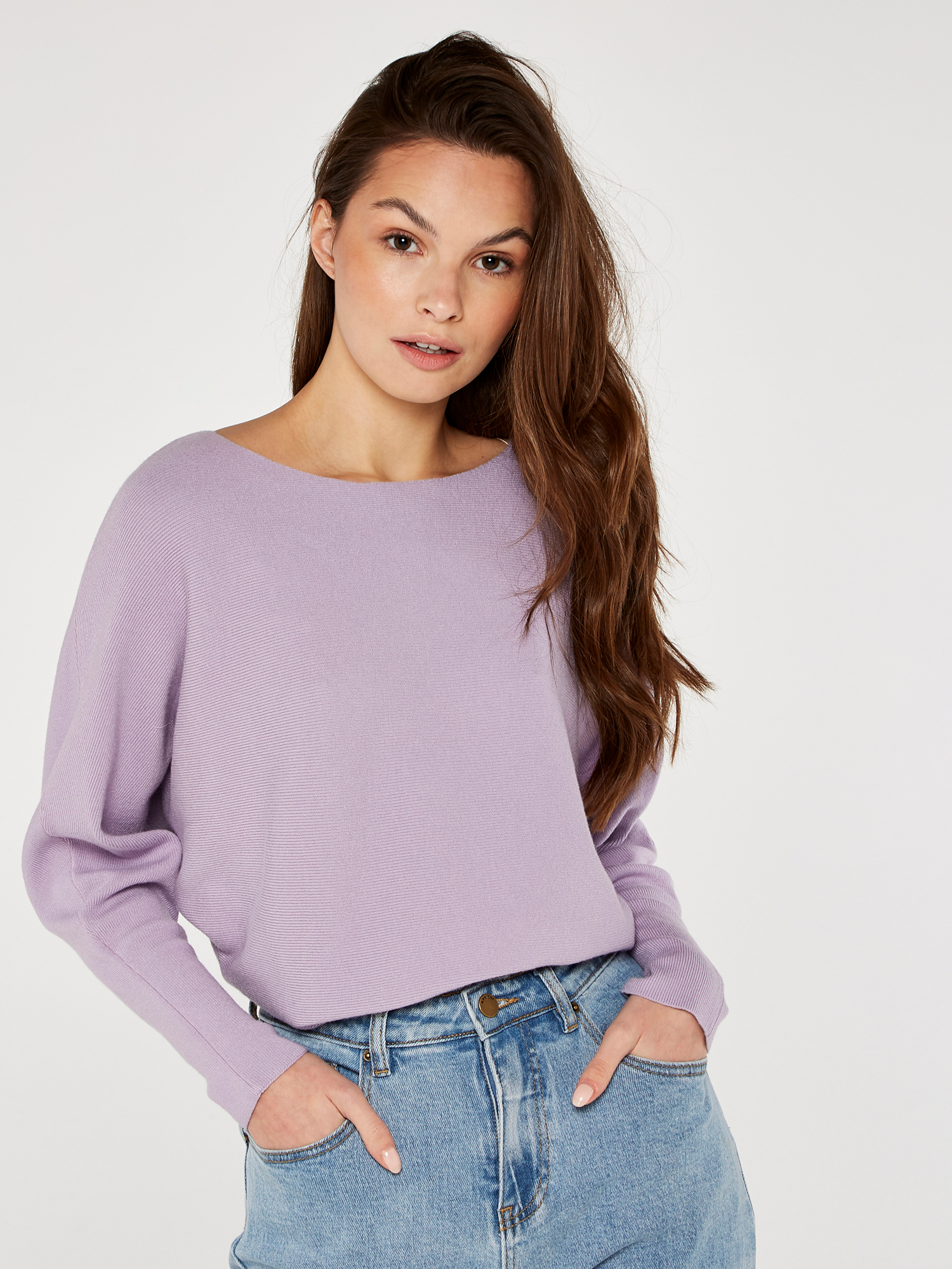 Clean Look Batwing Jumper | Apricot Clothing