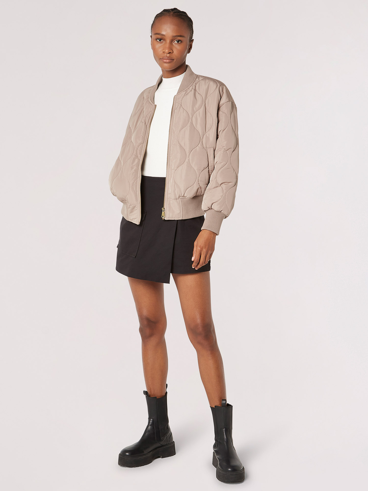 Quilted bomber cheap jacket zara