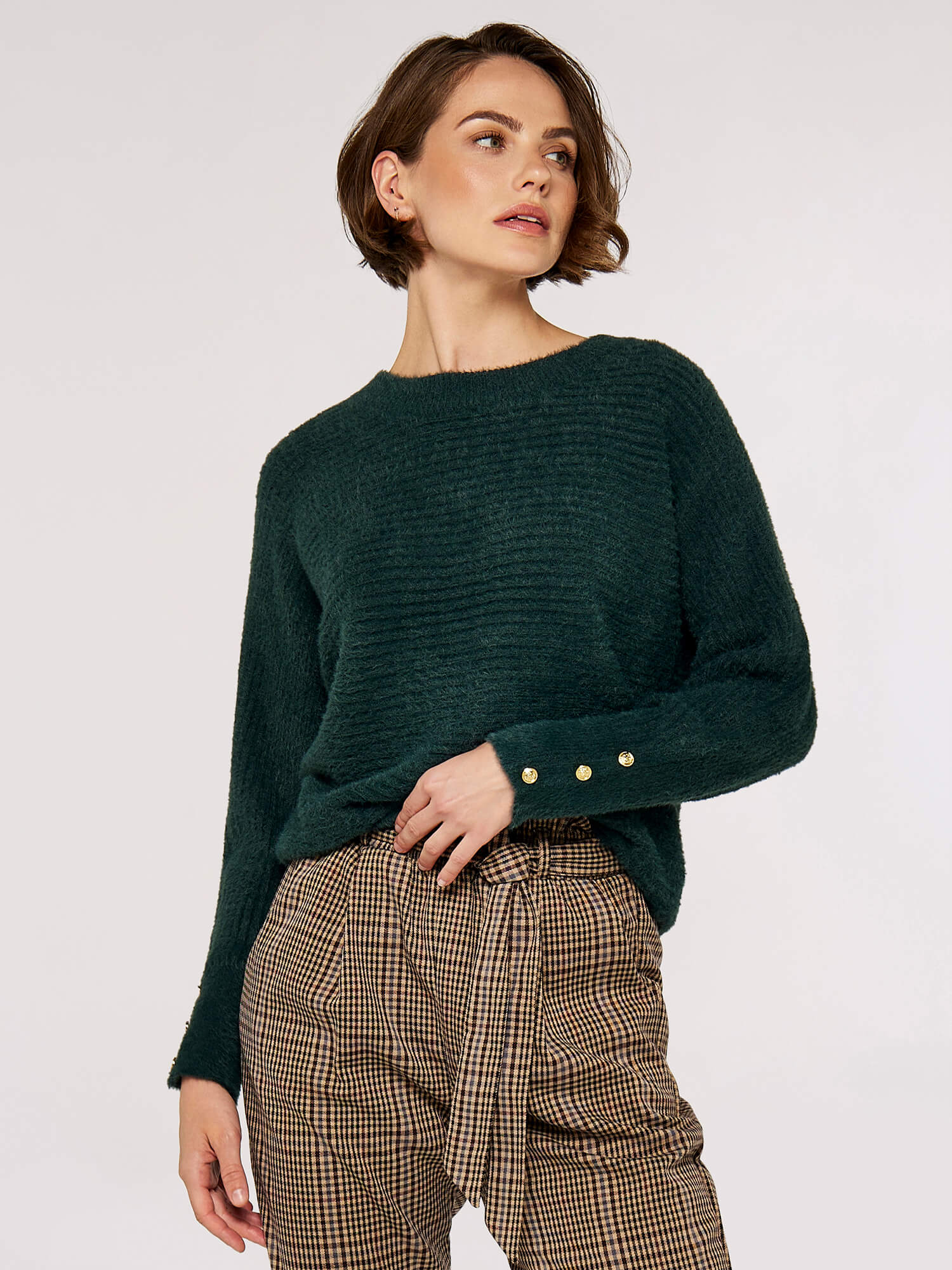 Dark green jumper on sale womens