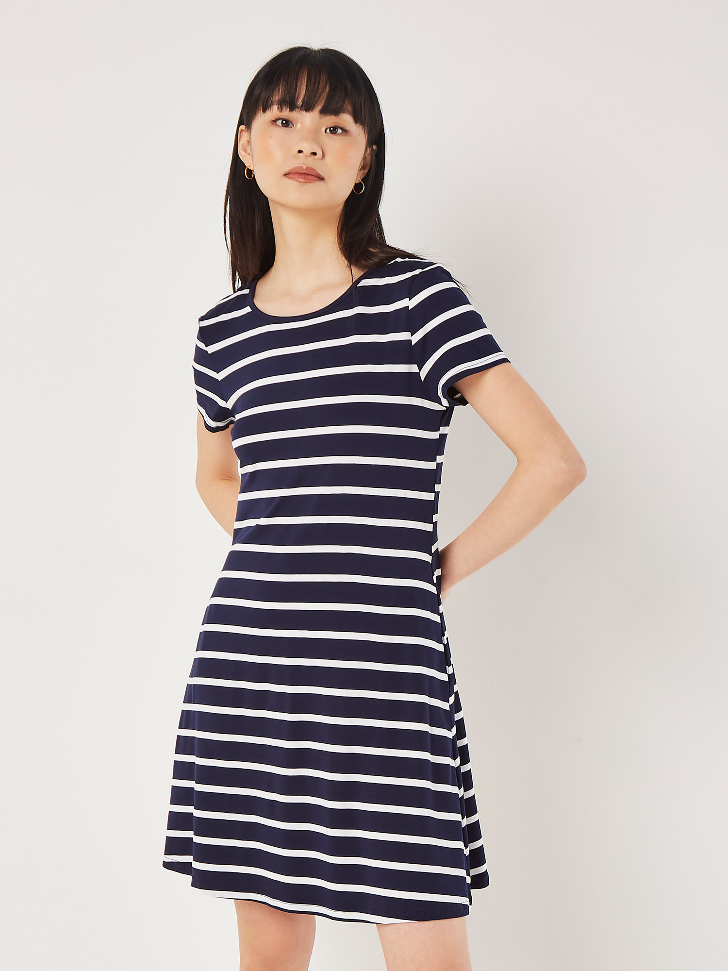 Stripe Jersey Mini Dress | Apricot Clothing