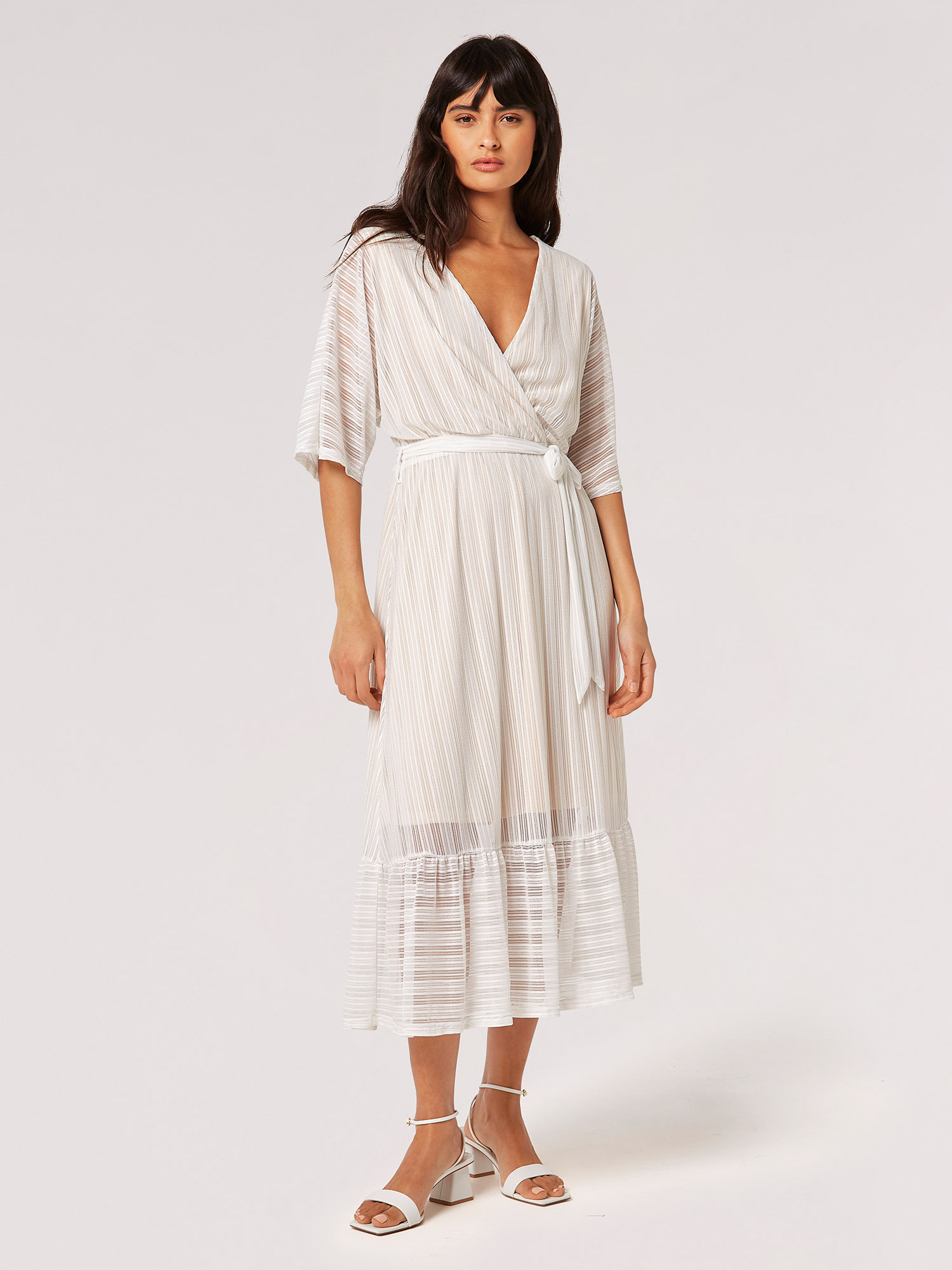 Shimmer Kimono Midaxi Dress | Apricot Clothing