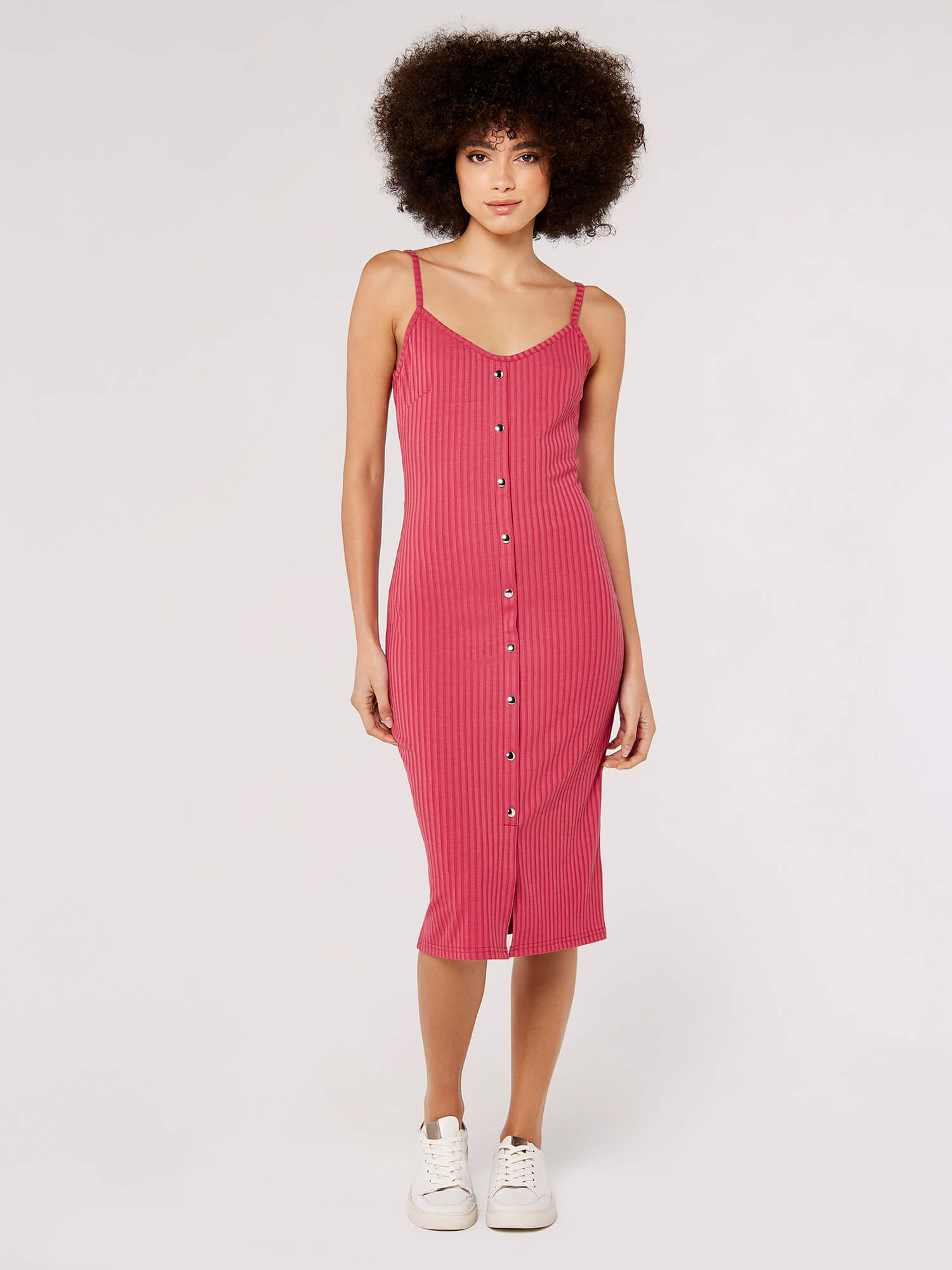 River island ribbed midi hot sale dress