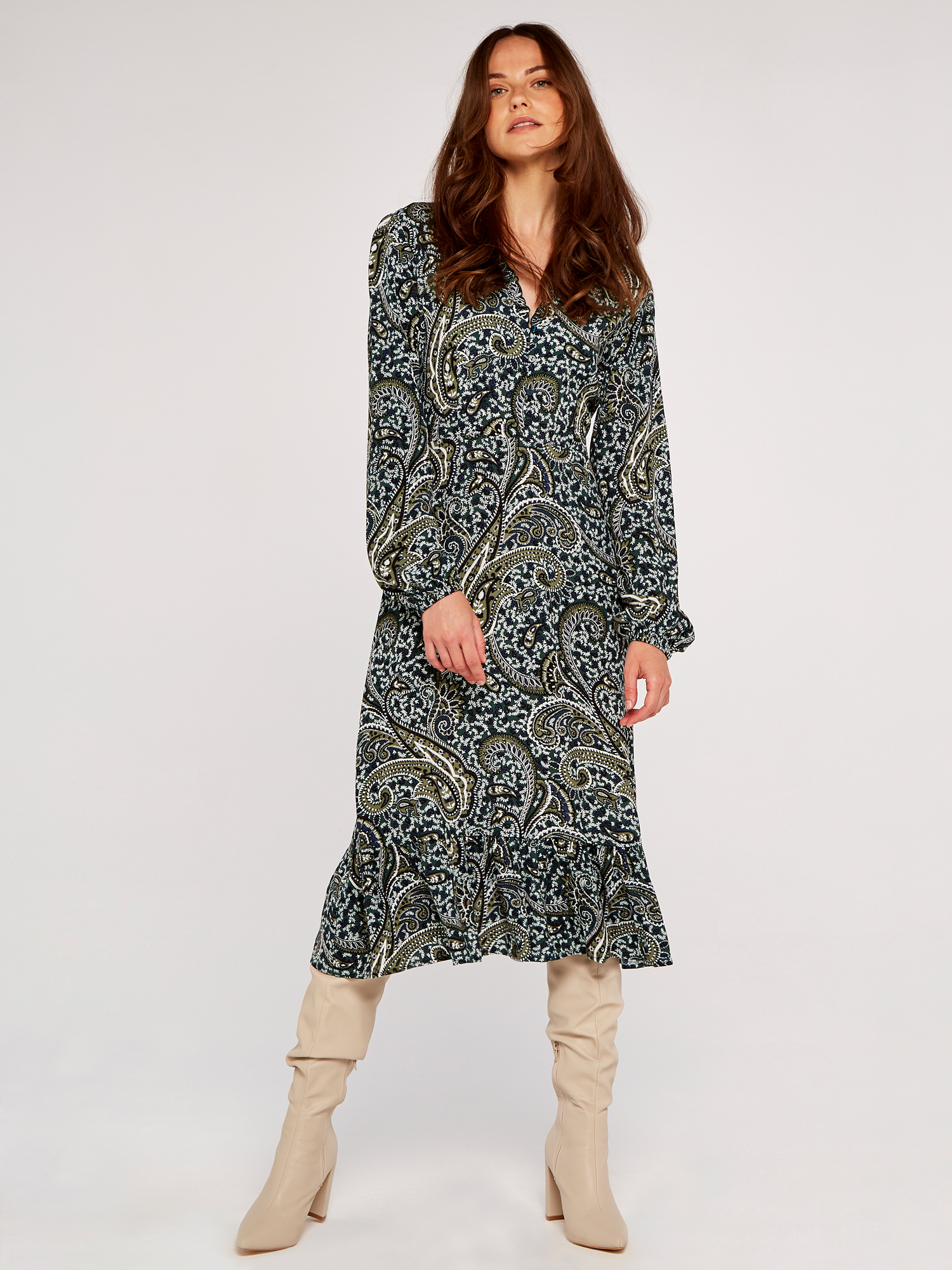 Paisley Midi Dress | Apricot Clothing