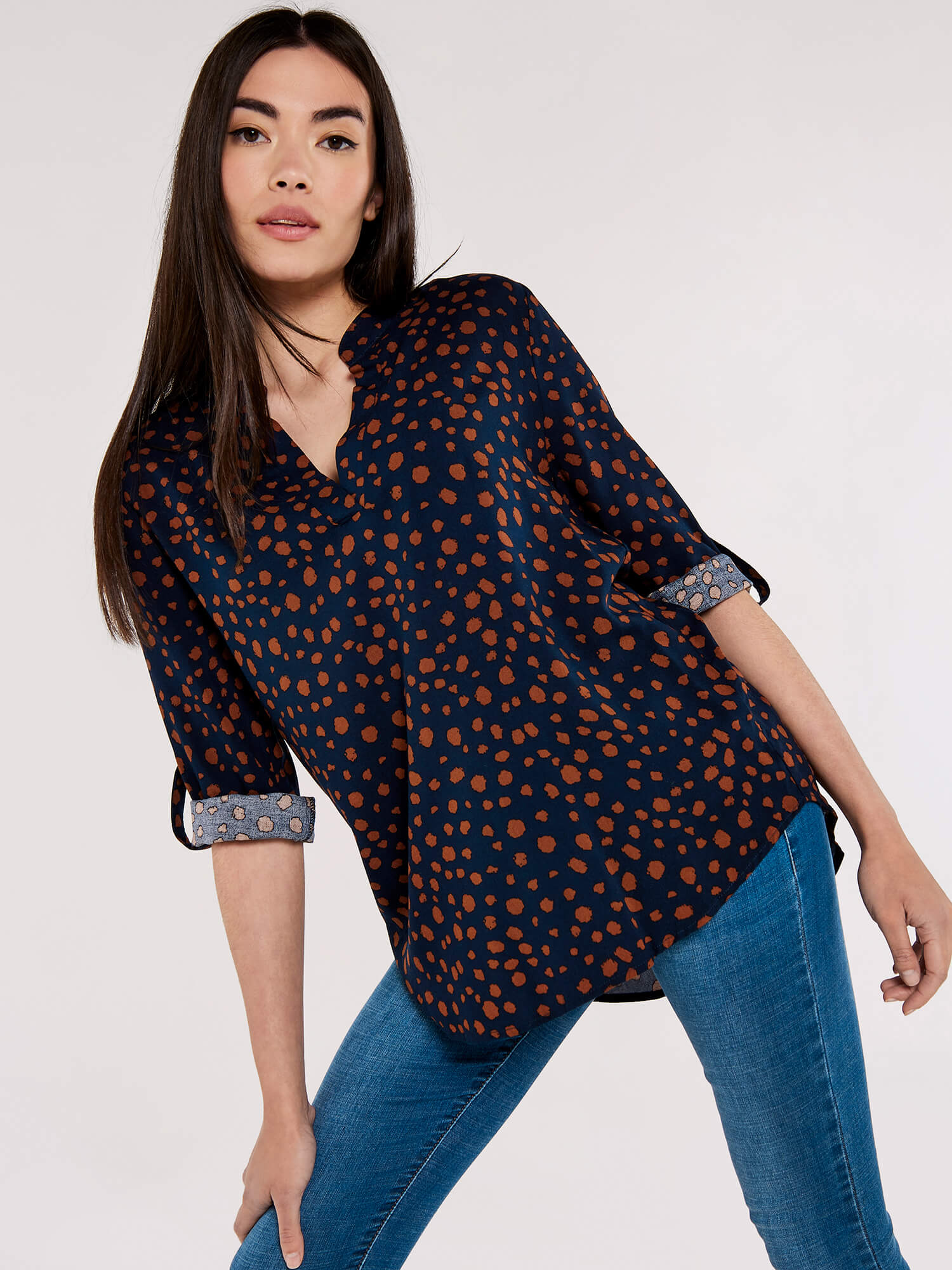 Painterly Dot Top | Apricot Clothing