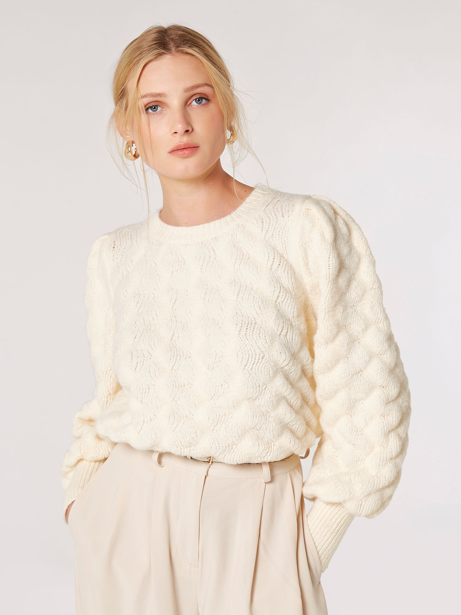 Bubble Knit Jumper | Apricot Clothing